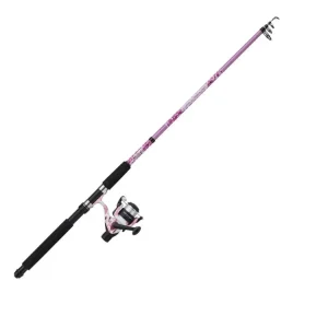 Teleskopický prut s navijákem RD Mitchell Tanager Pink Camo II Tele 2,10m 7-20g - Rychlé dodání
