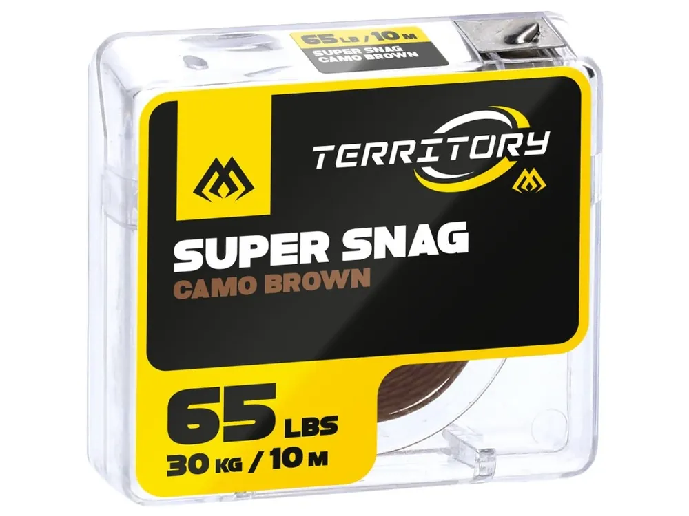 BRAID HOOKLINK - SUPER SNAG - 65lbs/10m - CAMO BROWN - 1 pcs. - Sleva