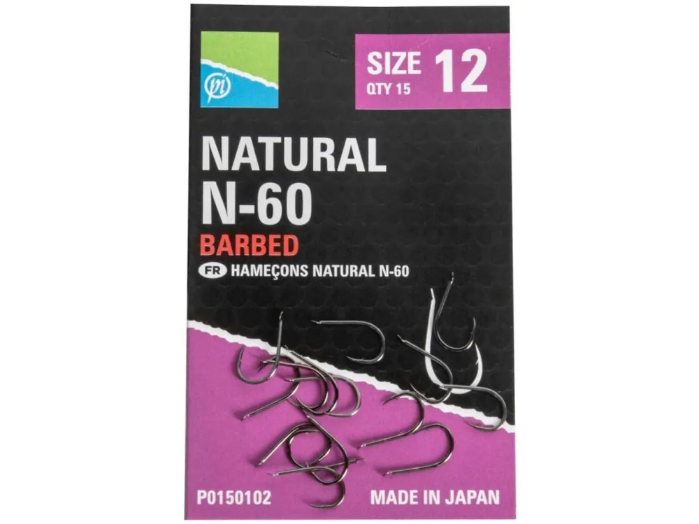 Čerstvá novinka - Natural N-60 hooks