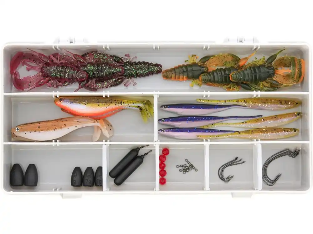 PERCH BOX DROPSHOT + TEXAS & CAROLINA 45PCS - Prodejní hit