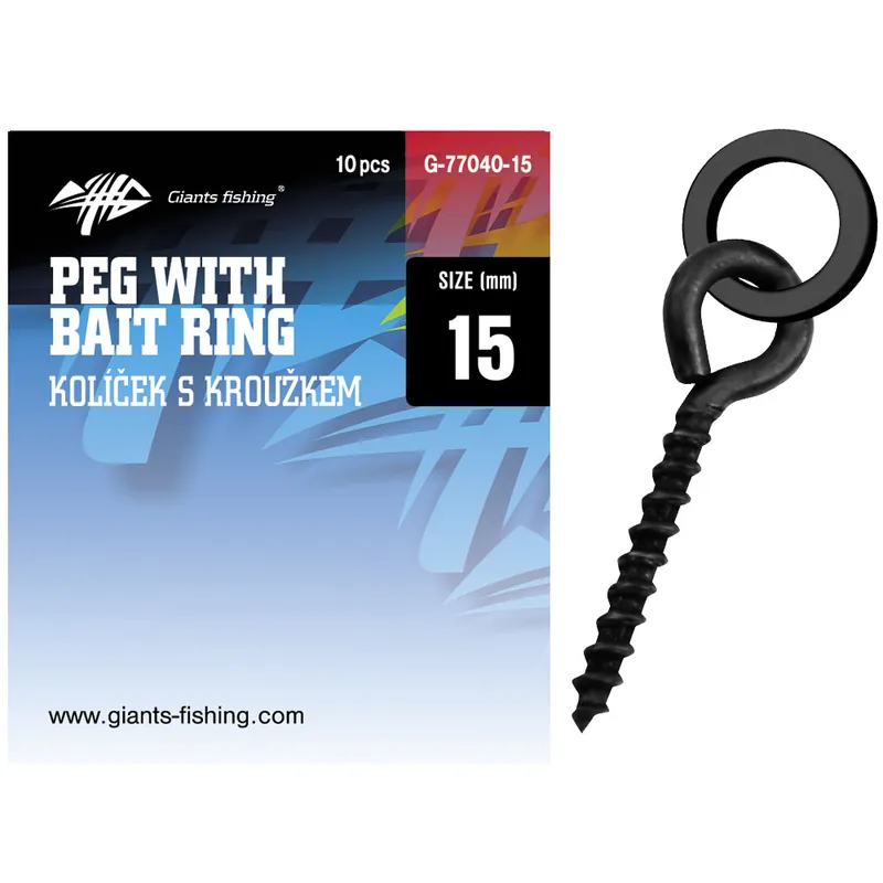 Giants fishing Kolíček s očkem Pegs with Bait Rings 10ks 12+3,7mm - Přímo od výrobce