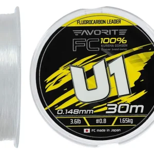 Favorite Fluorocarbon U1 FC 8,0/ 0,47mm 30,5lb 13,84kg 30m - Velmi oblíbený produkt