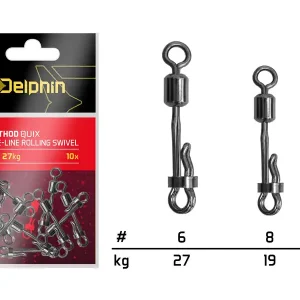 Delphin Rychloobratlík s pojistkou Method QuiX / 10 ks - 8/19kg - Nově v nabídce